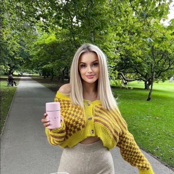 ZARA Bloggers Favorite Combination Jacquard Knit Cardigan Yellow Mustard c3. - Picture 7 of 16